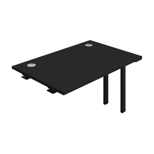 Synergy Bench Extension with Cable Ports: 1 Person (FSC) : 1200 800 Black/Black