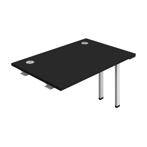 Synergy Bench Extension with Cable Ports: 1 Person (FSC) : 1200 800 Black/White