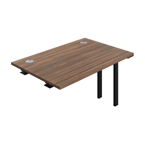 Synergy Bench Extension with Cable Ports: 1 Person (FSC) : 1200 800 Dark Walnut/Black