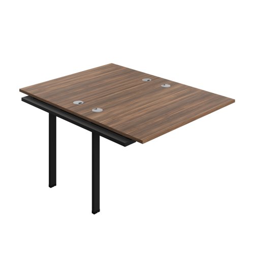 Synergy Bench Extension with Cable Ports: 2 Person (FSC) : 1200 800 Dark Walnut/Black