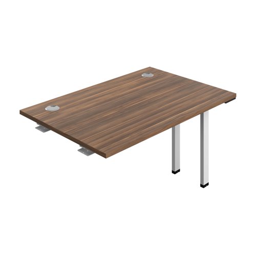 Synergy Bench Extension with Cable Ports: 1 Person (FSC) : 1200 800 Dark Walnut/White