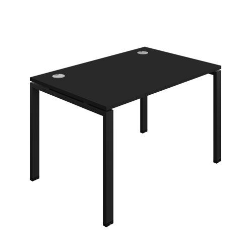 Synergy Bench with Cable Ports: 1 Person (FSC) : Goal Post Leg : 1200 800 Black/Black