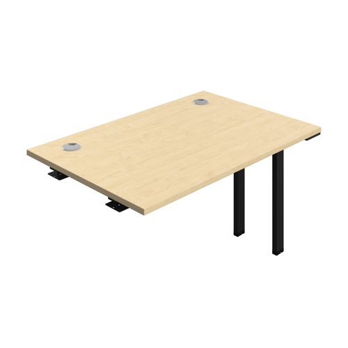Synergy Bench Extension with Cable Ports: 1 Person (FSC) : 1200 800 Maple/Black