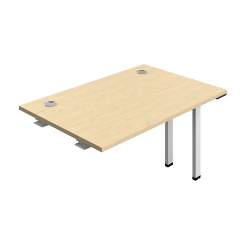 Synergy Bench Extension with Cable Ports: 1 Person (FSC) : 1200 800 Maple/White