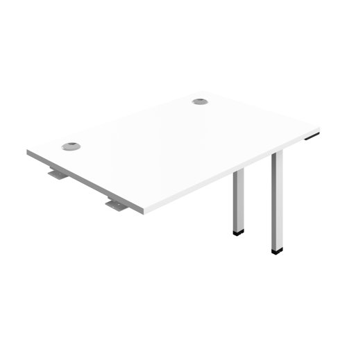 Synergy Bench Extension with Cable Ports: 1 Person (FSC) : 1200 800 White/White