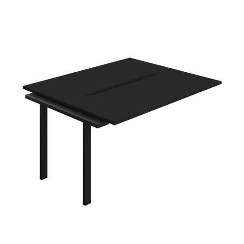 Synergy Bench Extension with Cut Out: 2 Person (FSC) : 1400 600 Black/Black