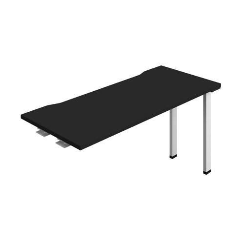 Synergy Bench Extension with Cut Out: 1 Person (FSC) : 1400 600 Black/White