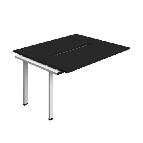 Synergy Bench Extension with Cut Out: 2 Person (FSC) : 1400 600 Black/White