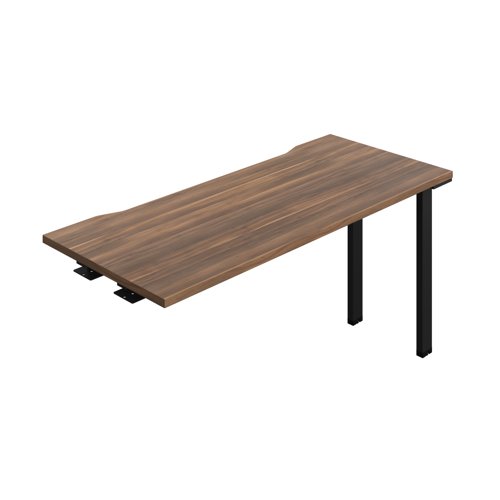 Synergy Bench Extension with Cut Out: 1 Person (FSC) : 1400 600 Dark Walnut/Black