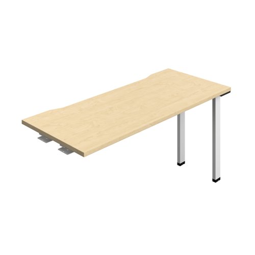 Synergy Bench Extension with Cut Out: 1 Person (FSC) : 1400 600 Maple/White