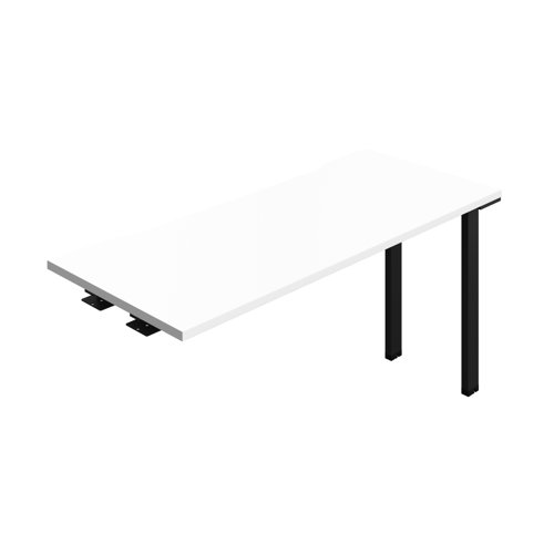 Synergy Bench Extension with Cut Out: 1 Person (FSC) : 1400 600 White/Black