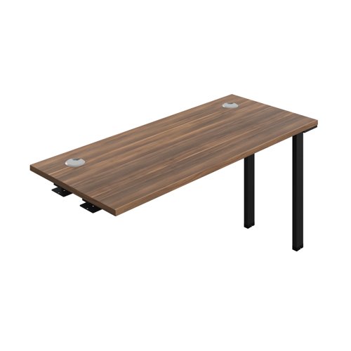 Synergy Bench Extension with Cable Ports: 1 Person (FSC) : 1400 600 Dark Walnut/Black