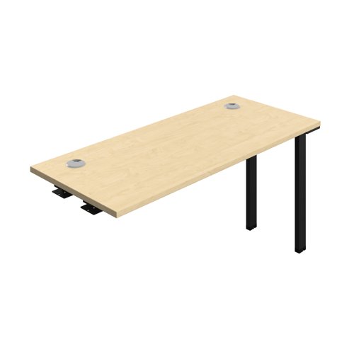 Synergy Bench Extension with Cable Ports: 1 Person (FSC) : 1400 600 Maple/Black
