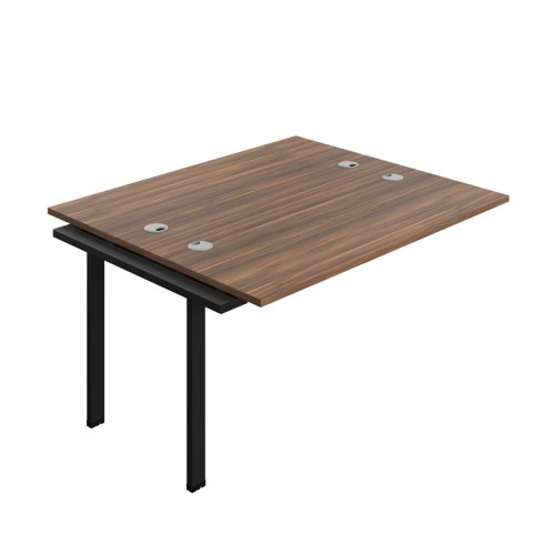 Synergy Bench Extension with Cable Ports: 2 Person (FSC) : 1400 700 Dark Walnut/Black