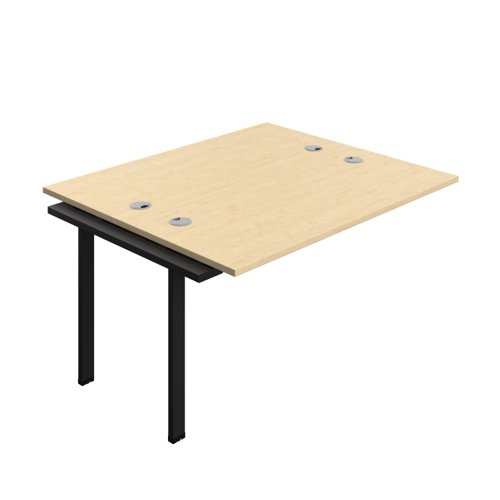 Synergy Bench Extension with Cable Ports: 2 Person (FSC) : 1400 700 Maple/Black