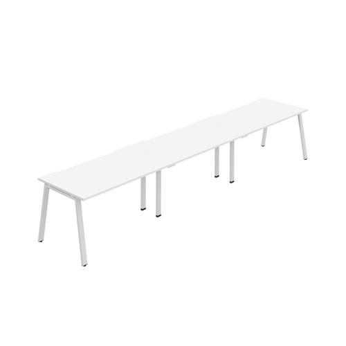 Synergy 3SP Bench Desk 1400X800mm A-Frame White/White