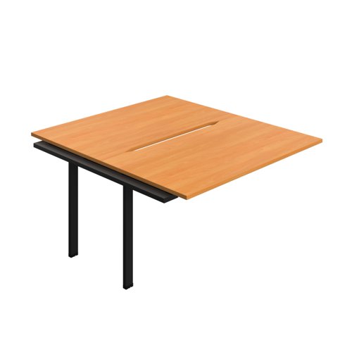 Synergy Bench Extension with Cut Out: 2 Person (FSC) : 1400 800 Beech/Black