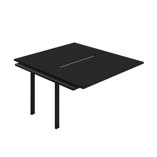 Synergy Bench Extension with Cut Out: 2 Person (FSC) : 1400 800 Black/Black