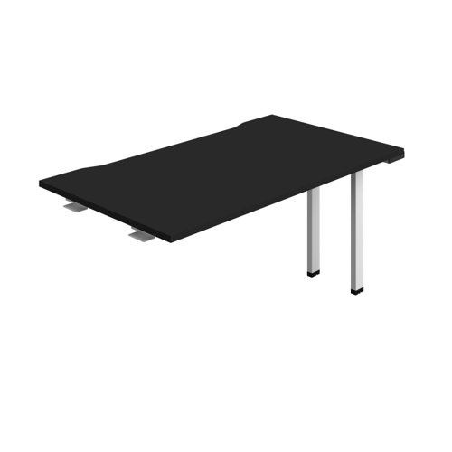 Synergy Bench Extension with Cut Out: 1 Person (FSC) : 1400 800 Black/White