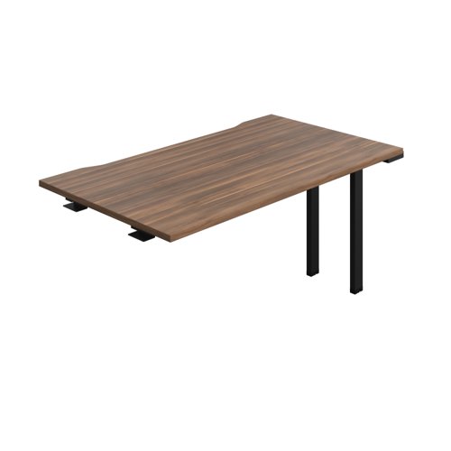 Synergy Bench Extension with Cut Out: 1 Person (FSC) : 1400 800 Dark Walnut/Black
