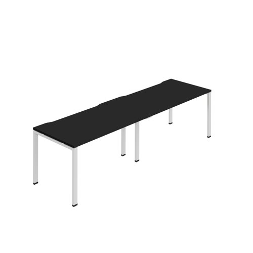 Synergy 2SP Bench Desk 1400X800mm Goalpost Black/White