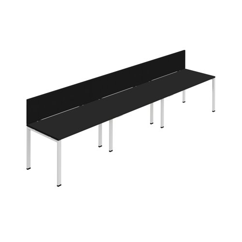 Synergy 3SP Bench Desk 1400X800mm GoalPost Black/White Black Screen