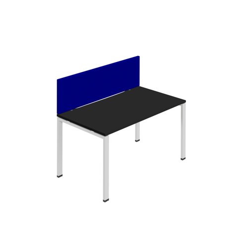 Synergy 1SP Bench Desk 1400X800mm GoalPost Black/White Royal Blue Screen