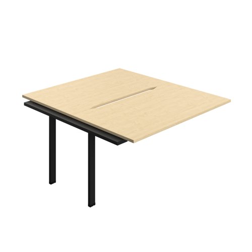 Synergy Bench Extension with Cut Out: 2 Person (FSC) : 1400 800 Maple/Black