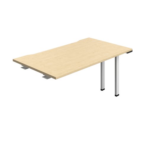Synergy Bench Extension with Cut Out: 1 Person (FSC) : 1400 800 Maple/White