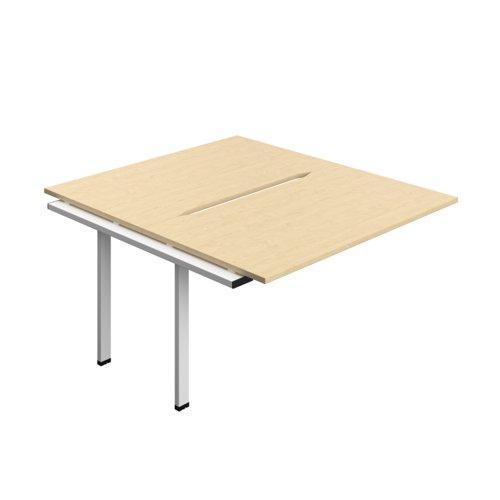 Synergy Bench Extension with Cut Out: 2 Person (FSC) : 1400 800 Maple/White