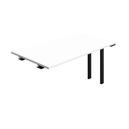 Synergy Bench Extension with Cut Out: 1 Person (FSC) : 1400 800 White/Black