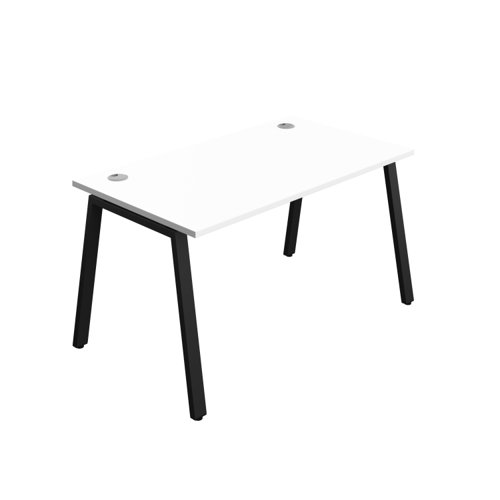 Synergy Bench with Cable Ports: 1 Person (FSC) : A-Frame Leg : 1400 800 White/Black
