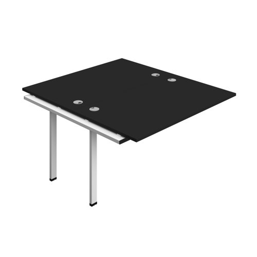 Synergy Bench Extension with Cable Ports: 2 Person (FSC) : 1400 800 Black/Black
