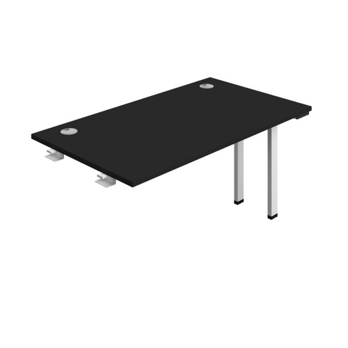 Synergy Bench Extension with Cable Ports: 1 Person (FSC) : 1400 800 Black/White