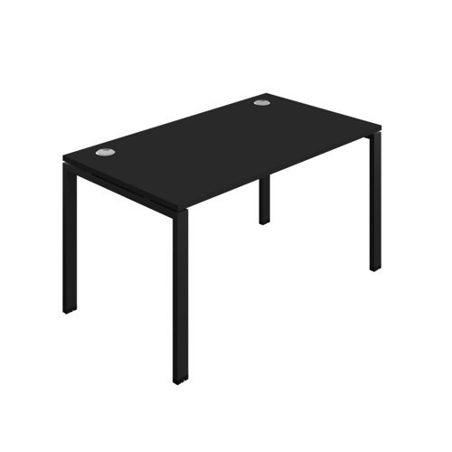 Synergy Bench with Cable Ports: 1 Person (FSC) : Goal Post Leg : 1400 800 Black/Black