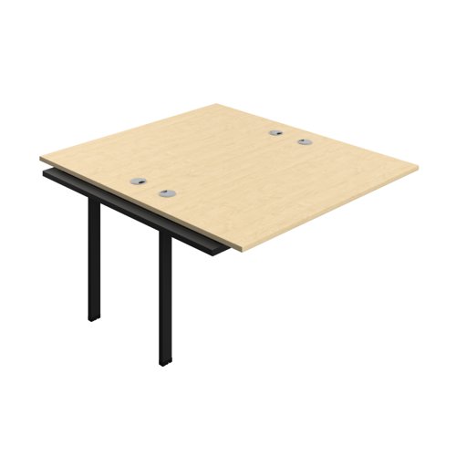 Synergy Bench Extension with Cable Ports: 2 Person (FSC) : 1400 800 Maple/Silver