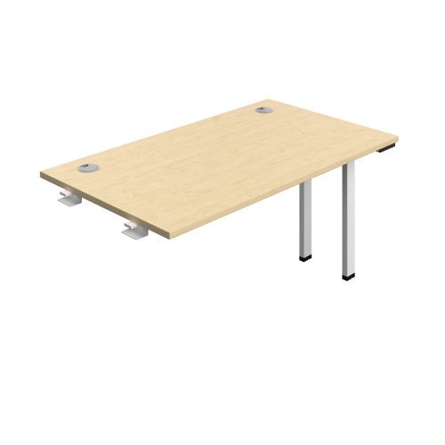 Synergy Bench Extension with Cable Ports: 1 Person (FSC) : 1400 800 Maple/White