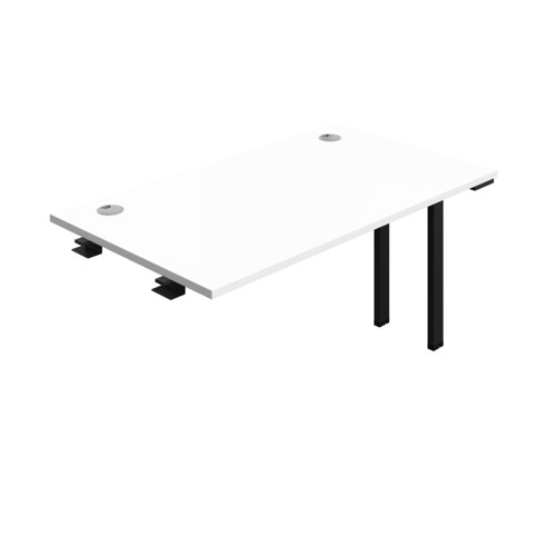 Synergy Bench Extension with Cable Ports: 1 Person (FSC) : 1400 800 White/Black