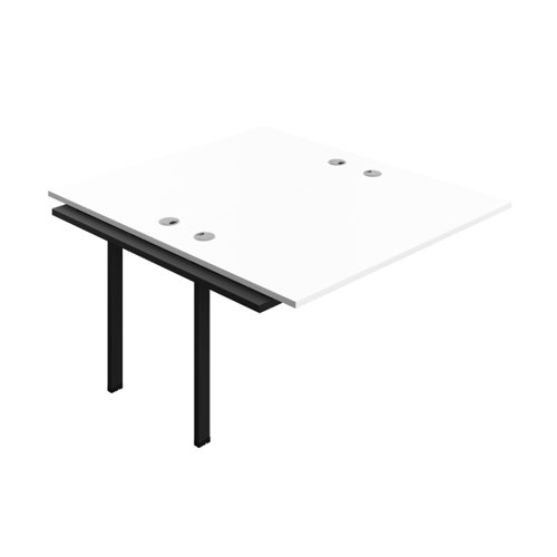 Synergy Bench Extension with Cable Ports: 2 Person (FSC) : 1400 800 White/Silver