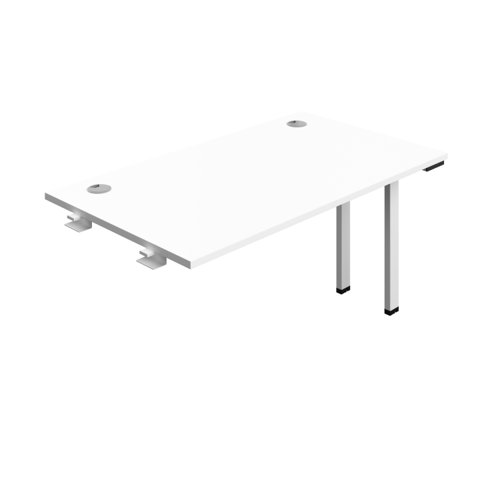 Synergy Bench Extension with Cable Ports: 1 Person (FSC) : 1400 800 White/White