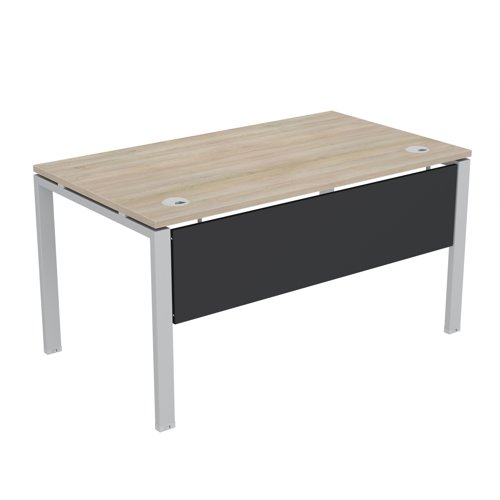 Synergy Metal Modesty Panel with Brackets & Fixings 1600 Black