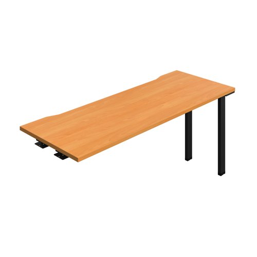 Synergy Bench Extension with Cut Out: 1 Person (FSC) : 1600 600 Beech/Black