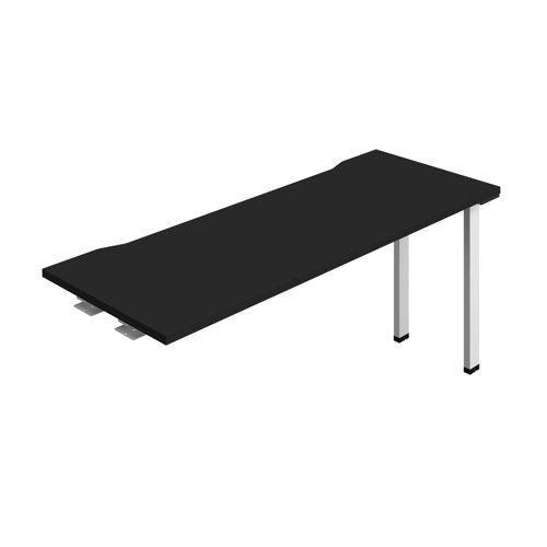 Synergy Bench Extension with Cut Out: 1 Person (FSC) : 1600 600 Black/White