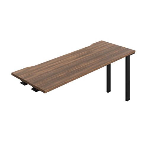Synergy Bench Extension with Cut Out: 1 Person (FSC) : 1600 600 Dark Walnut/Black