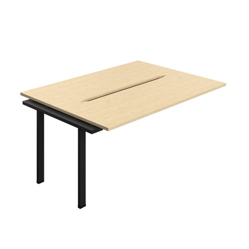 Synergy Bench Extension with Cut Out: 2 Person (FSC) : 1600 600 Maple/Black