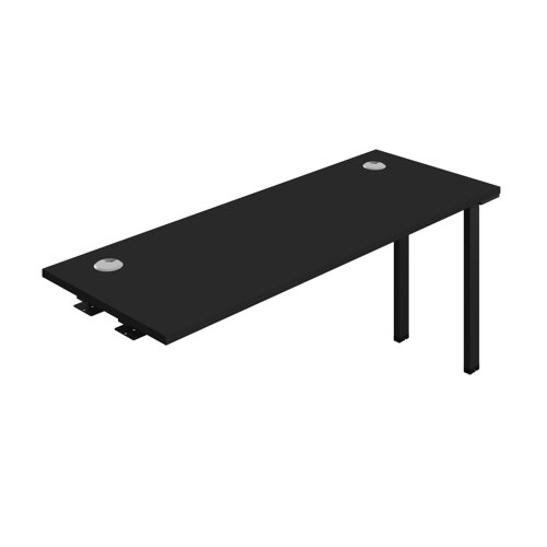 Synergy Bench Extension with Cable Ports: 1 Person (FSC) : 1600 600 Black/Black