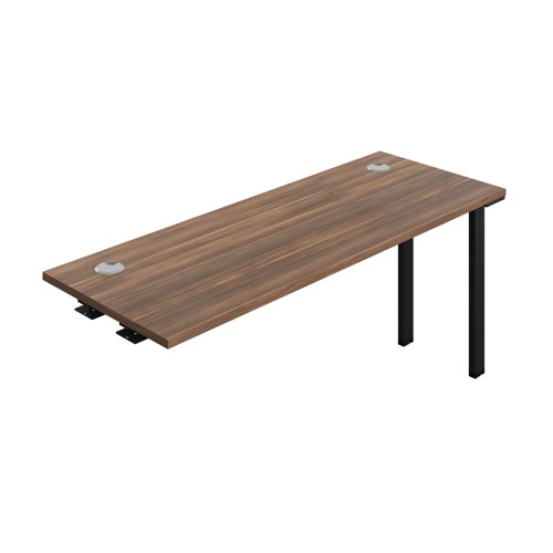 Synergy Bench Extension with Cable Ports: 1 Person (FSC) : 1600 600 Dark Walnut/Black