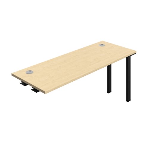 Synergy Bench Extension with Cable Ports: 1 Person (FSC) : 1600 600 Maple/Black