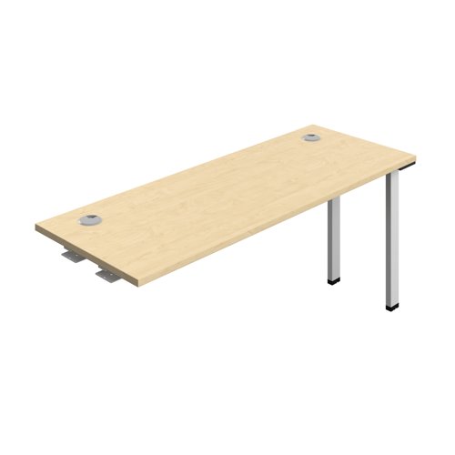 Synergy Bench Extension with Cable Ports: 1 Person (FSC) : 1600 600 Maple/Silver