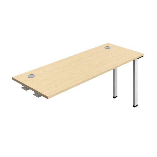 Synergy Bench Extension with Cable Ports: 1 Person (FSC) : 1600 600 Maple/White